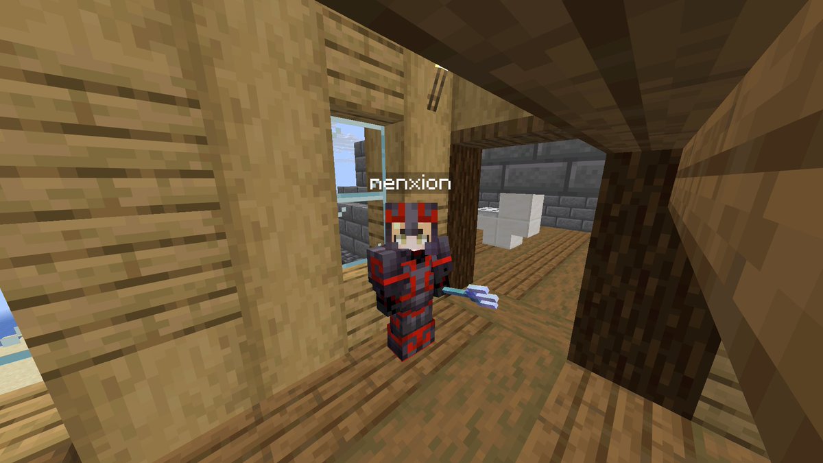 nenxion's tweet image. finally full netherite yayy! matching wid @Mystroblade_ :D

yes im still larping as sharp leave me alone #sharpcake