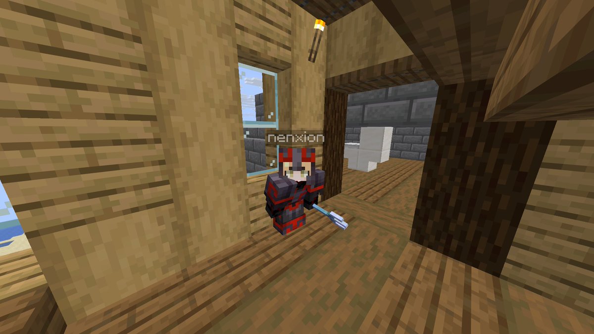 nenxion's tweet image. finally full netherite yayy! matching wid @Mystroblade_ :D

yes im still larping as sharp leave me alone #sharpcake