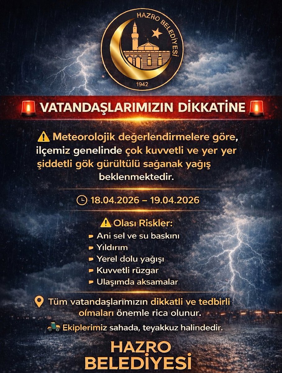 T.C. Hazro Belediyesi tweet media