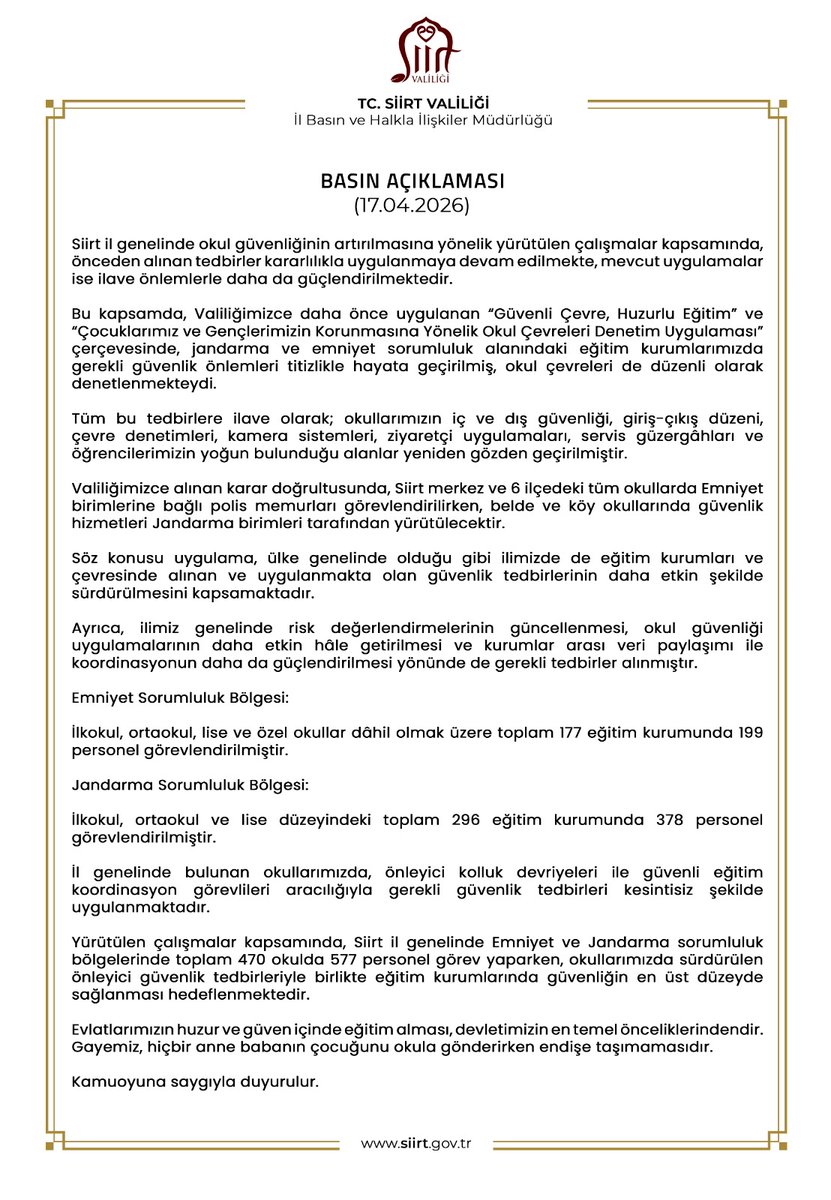 SiirtValiligi's tweet photo. Basın Açıklaması  17/04/2026/06

👉🏻https://t.co/2ekHDBJAX0 https://t.co/wp1HpiEqNf