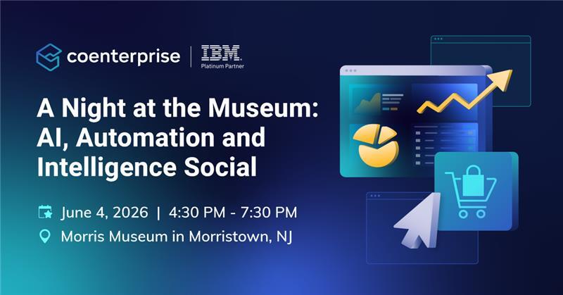 🚨 UPDATE: Our exclusive event has a new date and a new name:

"A Night at the Museum: #AI, #Automation, and #Intelligence Social" is now taking place on Thursday, June 4th at the <a href="/MorrisMuseumNJ/">Morris Museum</a>.

Join us for an evening of insights, real conversations, and connections with