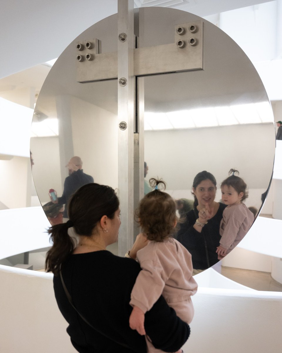 Guggenheim's tweet image. Make this #MothersDay about time spent together 💛

Join us at the Guggenheim for a special celebration of care and creativity designed for all ages.

Inspired by "Carol Bove" and organized with Artists &amp;amp; Mothers, an organization that supports artists who identify as mothers at