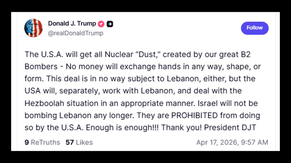Gracious. For a full 30 minutes, I had hope that diplomacy and sanity had conspired to bring this absurd war in Iran to a merciful end. But then, President Trump and Truth Social...

Exactly 30 min after posting that the Strait of Hormuz was open, the president posted the