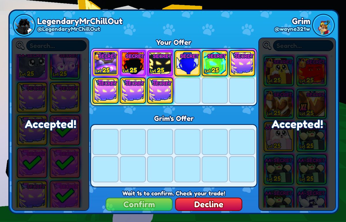 The_LegendChill's tweet photo. @wayne321w
This player won my giveaway, i.e. 1 secret pet, but I gave him many, that's what I usually do :)
GG
#giveaway #roblox #bubblegum #secretpets @RumbleStudiosRB https://t.co/5vwuiafdgv