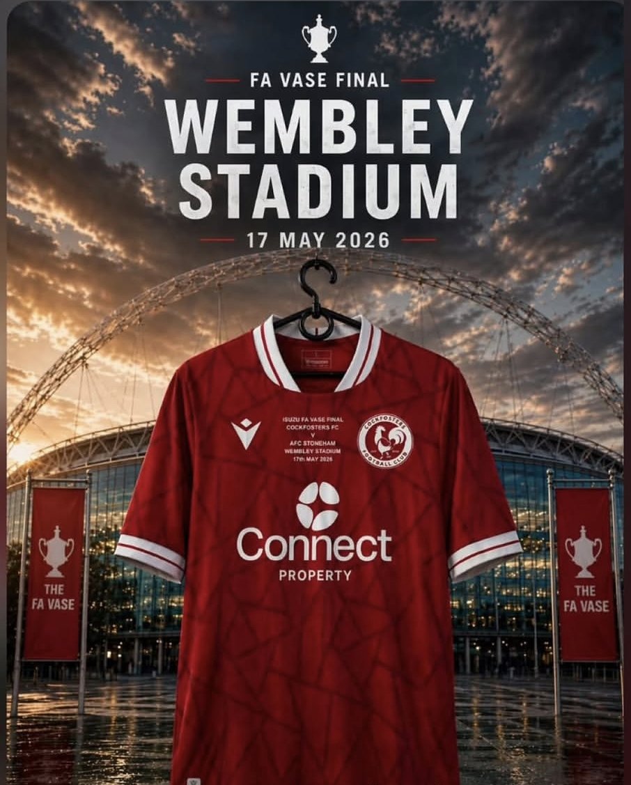 MERCHANDISE FOR WEMBLEY 

Plenty of choice from replica shirts and your favourite player name on the back, to bucket hats. 

Hit the link below to visit
our FA Vase shop at ORC printwear promotions. 

Red is the colour. Get on board. Lets GO! 

The Cocks are going to Wembley.