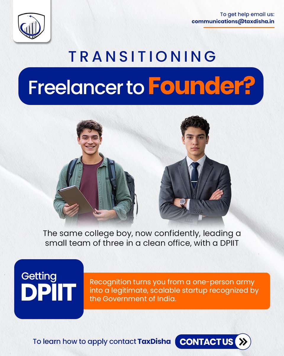 TaxDisha39867's tweet image. Want to be a Entrepreneur ?
#DPIIT