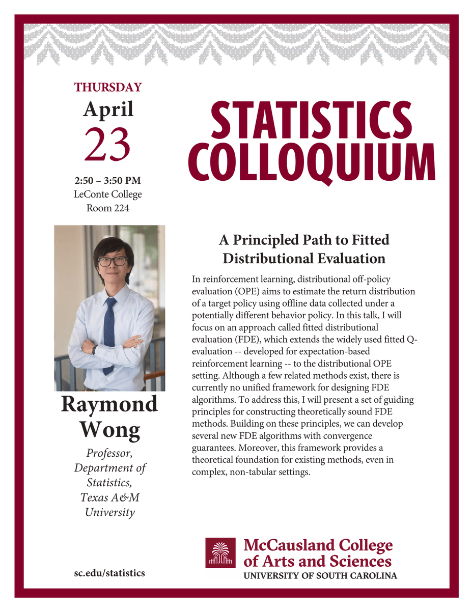 UofSC Statistics Department tweet media