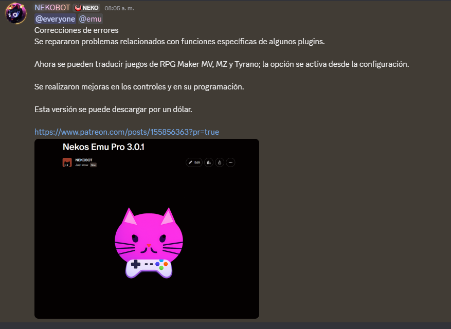 Lo pueden ver aquí
patreon.com/posts/15585636…

#NekosEmuPro