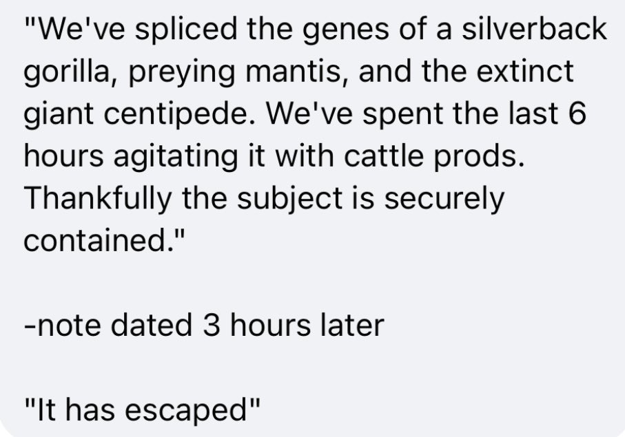 #residentevil notes be like….