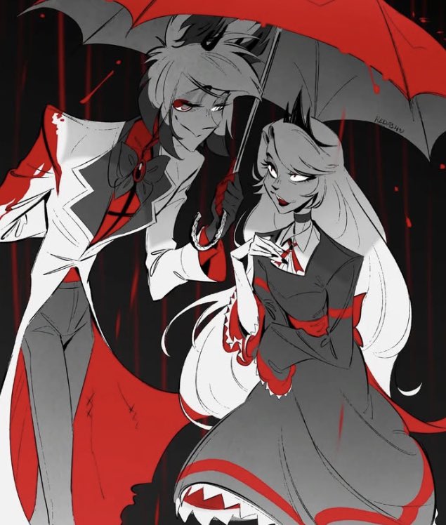 Carlaynships's tweet image. 🦌❤️🌈⭐️“rain of blood”⭐️🌈❤️🦌

🦌:“Be careful of the rain of blood, princess”

#HazbinHotel #Alastor #CharlieMorningstar #charlastor #radiobelle #CartoonShips 

Artist: ??? // ???