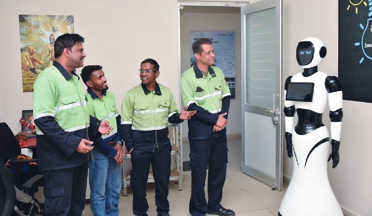 Ind_E_Genius's tweet photo. Proud to be part of this innovation journey. Exciting times for Al-driven manufacturing !

https://t.co/e9EUQuzAFH

BALCO deploys India's first humanoid Al for safer smelters.
#Robot #AI #Industry #DIGITAL #technology https://t.co/nZb0ml68CC