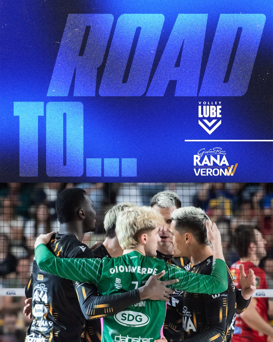 VeronaVolley's tweet image. 🛣 | ROAD TO... GARA 4 SEMIFINALI PLAY OFF

💪 Quarto round della serie alle porte per Rana Verona, che scenderà in campo domani all'Eurosuole Forum alle 18.00 contro Civitanova: tinyurl.com/bdzr9snd

#RanaVerona #VeronaVolley #NoiVerona #volleyball