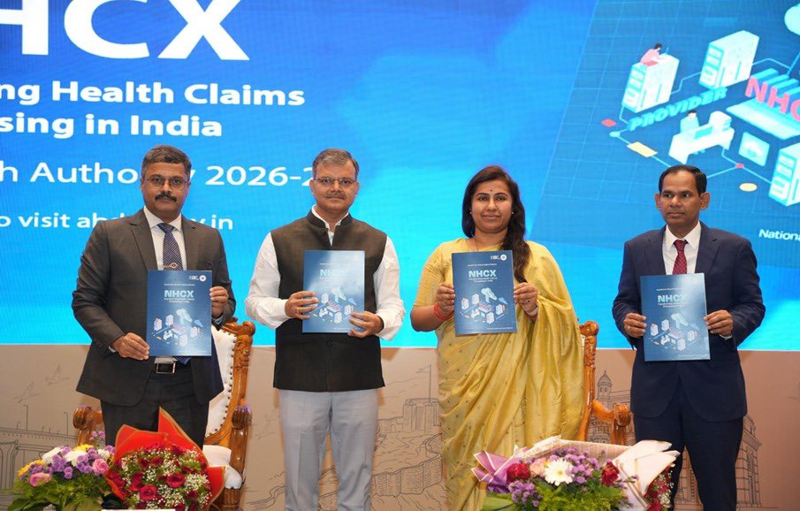 MoHFW_INDIA's tweet image. #HealthForAll 

NHA Convenes Two-Day Chintan Shivir in Pune on AB PM-JAY and ABDM to review and accelerate AB PM-JAY and ABDM Implementation

Focus on Preventive and Technology-Driven Healthcare Will Define Future Health Systems: Smt. Meghana Sakore-Bordikar, Hon’ble Minister of