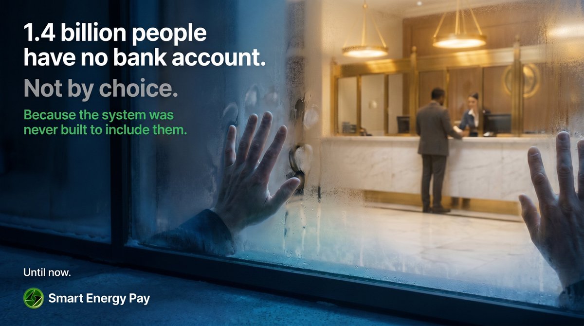 smartenergypay's tweet image. 🌍 1.4 billion people have no bank account.

Not by choice.

Because the system was never built to include them.

Until now. ⚡️

Payments across borders without centralization. 

#smartenergypay #crypto #fintech #EnergyTransition #moneysystem