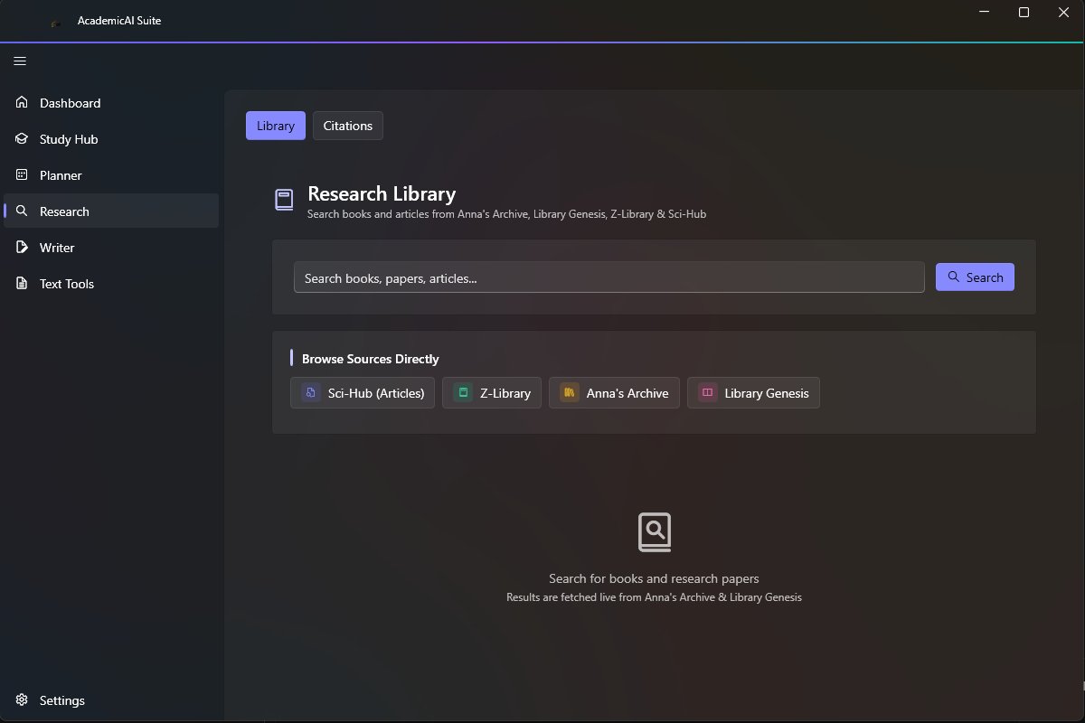 MrBlizo's tweet photo. AcademicAI Suite v3.0.0 is live 🚀 
Now with a powerful Research workspace: access a big library of academic articles and books, then summarize, cite, and write faster. 
Download: https://t.co/PI42VHpdOH #edtech #ai #dotnet #wpf https://t.co/fxSNAUIkj7