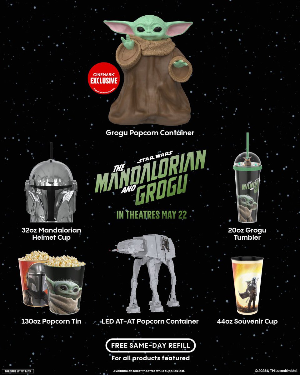 Mando3Updates's tweet image. 🚨Thread of all ‘The Mandalorian and Grogu’ popcorn buckets available at your nearest cinema🚨[1/3]

#starwars #TheMandalorian #ahsoka  #grogu #dindjarin #fennec #bobafett #bokatan #TheMandalorianAndGrogu