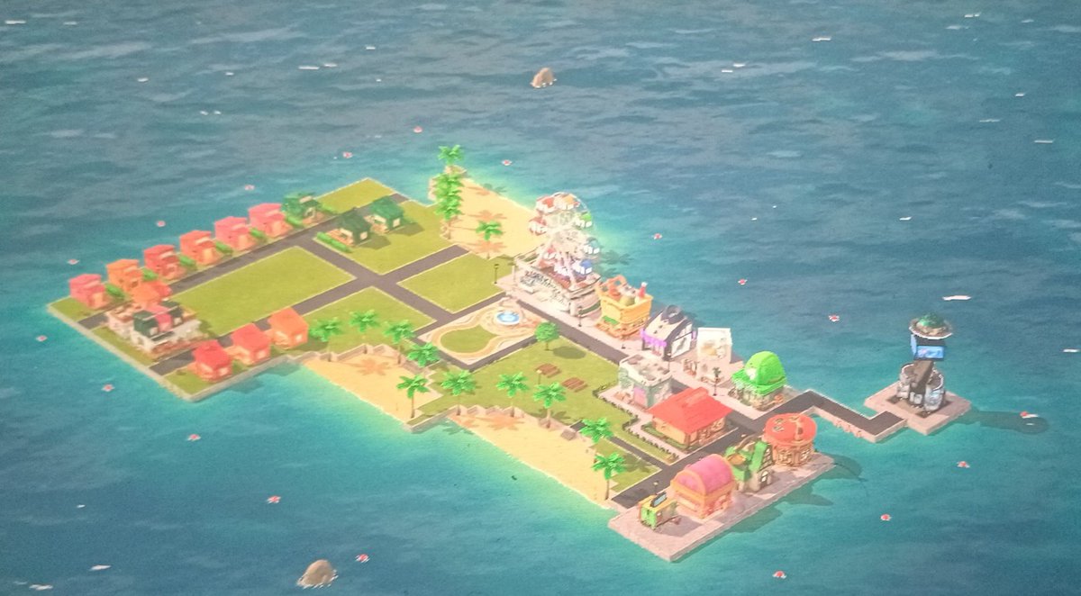 ho sistemato un po' l'isola 
è un po' vuota ma ho voluto lasciare spazio per le altre case