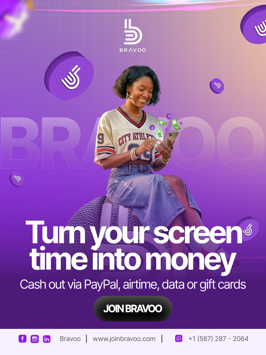 BravooOfficial's tweet image. Turn your time into rewards 💸  

Complete fun missions on Bravoo, earn coins, and redeem them for airtime, gift cards &amp;amp; real cash!  

Start earning today 👇
joinbravoo.com

#earnonline #rewards #earnmoneyonline #earnfromanywhere