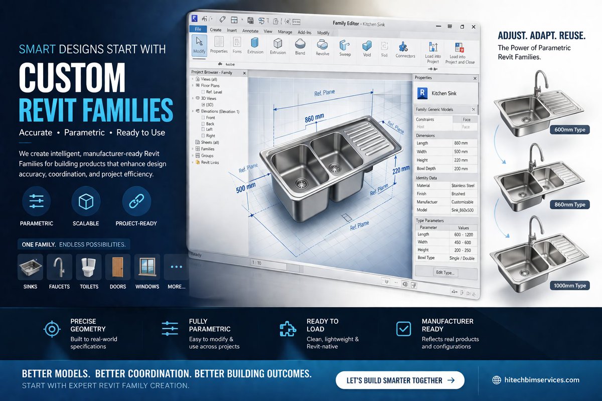 HTBIMServices's tweet photo. Create smart BIM content &amp; Revit families for better design, coordination &amp; product integration.
✔ BIM libraries
✔ CAD to BIM content
✔ LOD-based modeling

🔗 Explore: https://t.co/UHeuLMxvEj

#BIMContentCreation #RevitFamilyCreation #BIMLibraries #BIMObjects #AEC https://t.co/bC7WRcY0qU