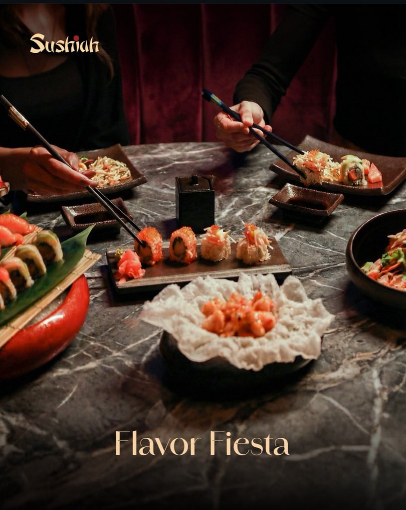 Sushiah_KSA's tweet photo. عالم من النكهات بانتظاركم  في  سوشيَّا

Enjoy the Flavor Fiesta at Sushiah, where our finest creations come together on one table designed to delight your senses. https://t.co/rGEpX88UaL