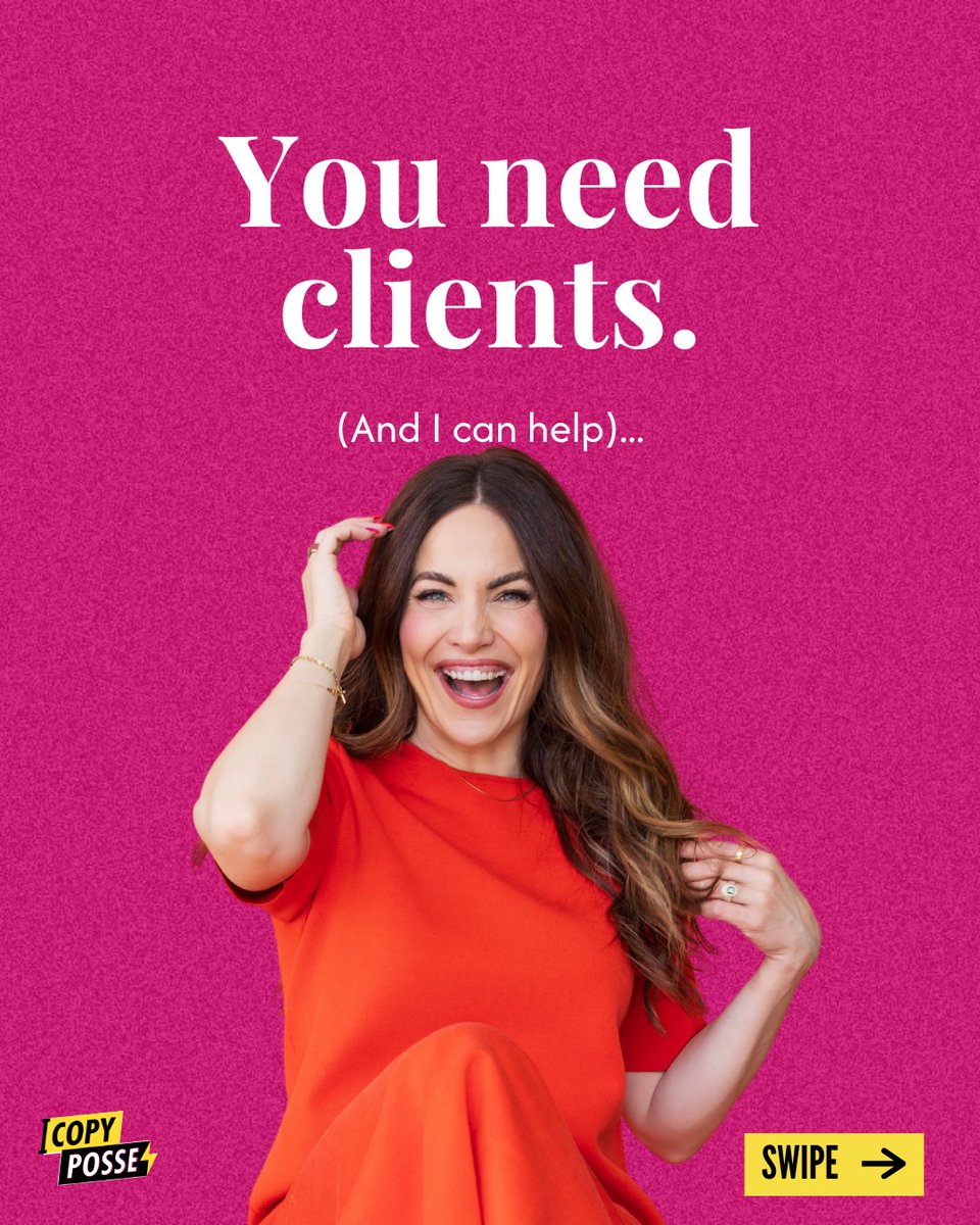 AlexCattoni's tweet photo. Posse Week is a LIVE 5-day online workshop for copywriters, marketers and creative service providers who are looking for their next client right now.⁠ ⁠ 

Hundreds of rad humans from all over the world have already signed up! Lets gooooooo.⁠

 🔗https://t.co/VP2ZzKGOG5 https://t.co/EVLQZiJmAl