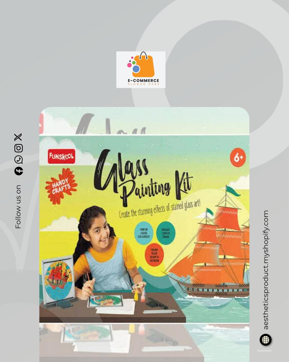 Crochetasthetic's tweet image. Unleash your creativity with our Glass Painting Kit for just ₹499. Transform ordinary glass into stunning works of art and brighten up your space today! #ArtisticExpression #DIYCrafts

Shop Now aestheticsproduct.myshopify.com/products/glass…