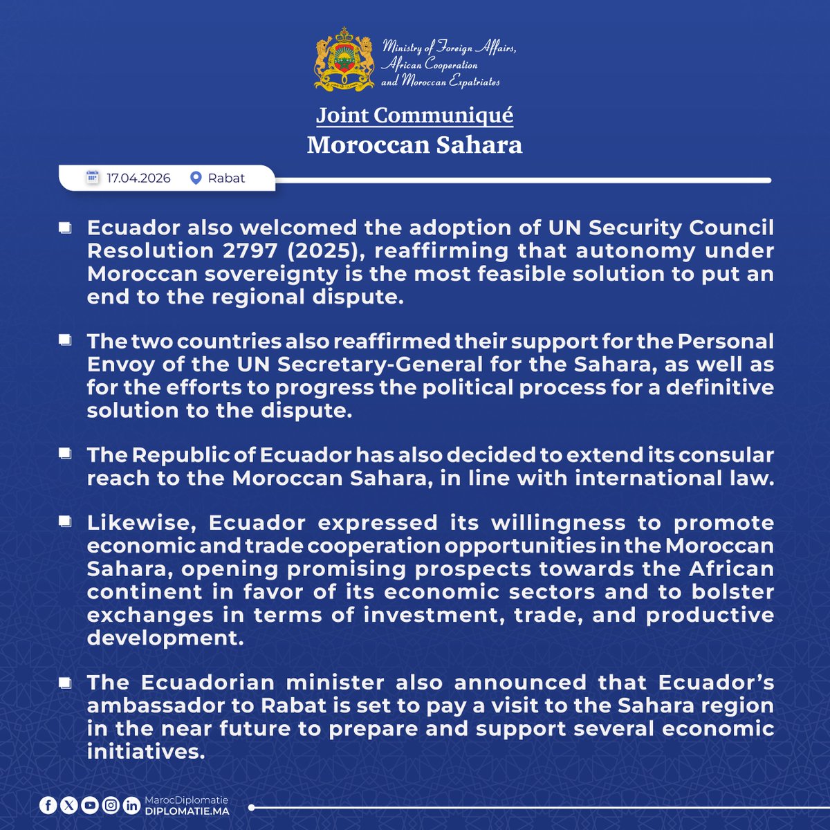 Moroccan Diplomacy 🇲🇦 tweet media