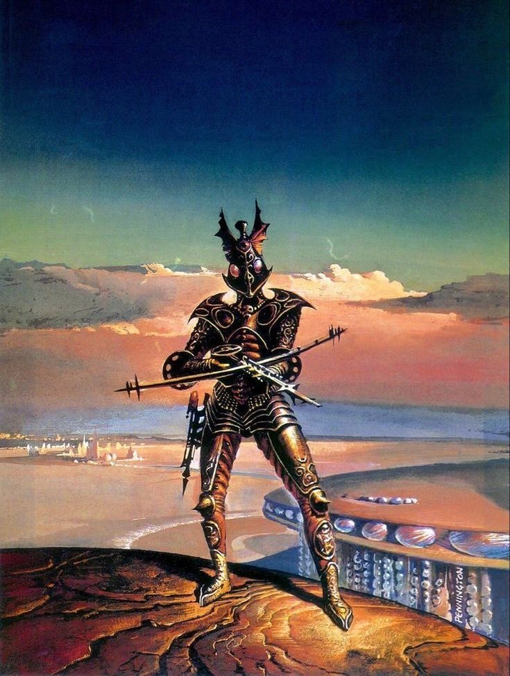 scifiblast's tweet image. Sentinel by Bruce Pennington #scifiart