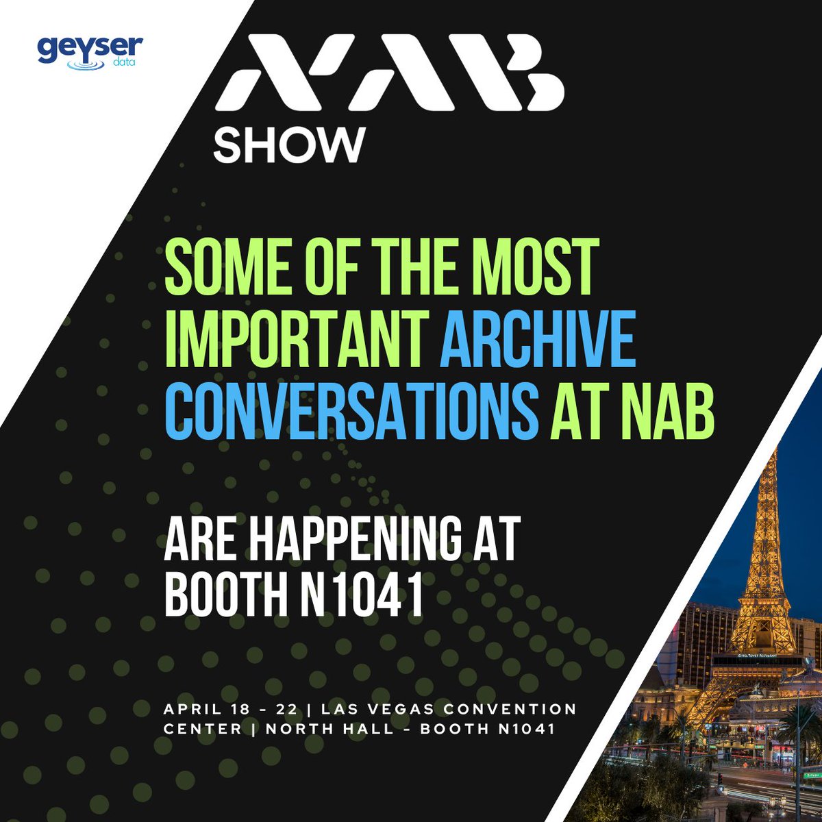 Geyser_Data's tweet image. If archive, backup, or long-term storage is on your radar—you’ll want to be part of this discussion.

📍 North Hall – Spectra Logic booth

Join the conversation:
na2.hubs.ly/H04Fl170

#ThoughtLeadership #MediaStrategy #CloudStorage #NABShow
