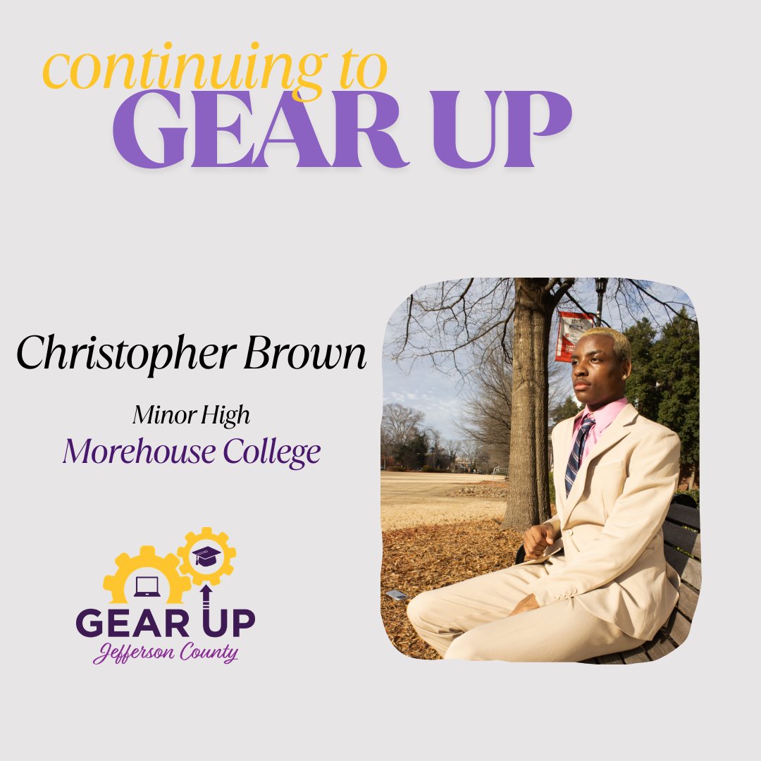 GEARUPJC's tweet photo. Big wins this school year for Christopher Brown! He was inducted into the TRIO SSS STEM Scholars and launched his own graphic design business working with organizations around campus. We're super proud of Christopher!

Submit your good news here at https://t.co/nFuyXIVVCN https://t.co/tLUfA17xF6