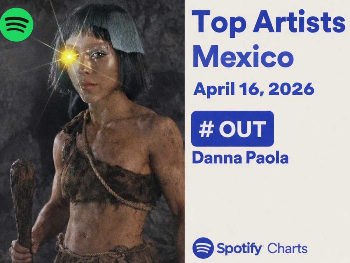 babymaggie__'s tweet image. ALERTA POP ‼️

La plagiad0ra de Danna Paola #OUT del top de los cantantes más escuchados diariamente de Mx , lamentablemente solo duro 1 día en el puesto —— #191 📉