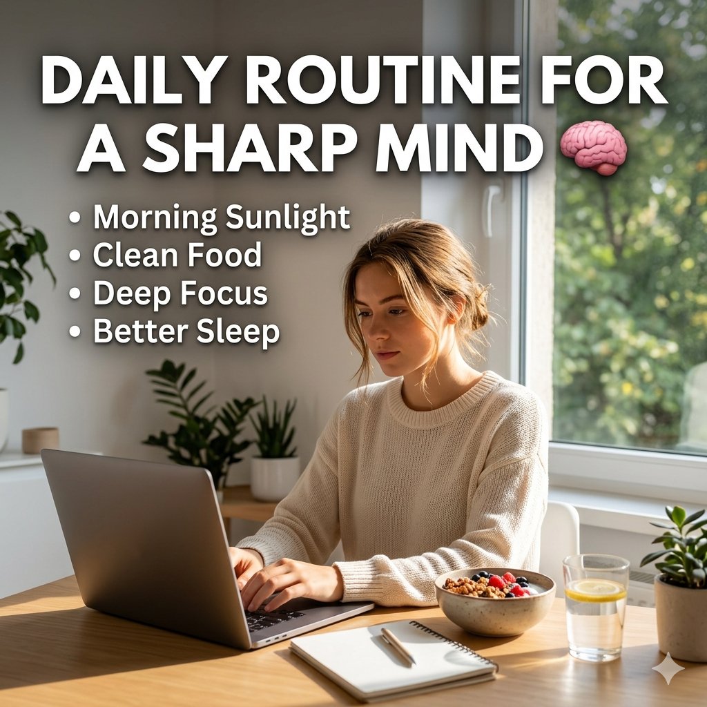 healthy54677's tweet image. Brain Health Routine 🧠

Want a sharper mind every day?

✔️ Morning sunlight
✔️ Clean nutrition
✔️ Deep work focus
✔️ Quality sleep

Small habits → Big mental clarity.

Start today 👇
tinyurl.com/5xnnk4ws

#BrainHealth #Productivity #HealthyLiving