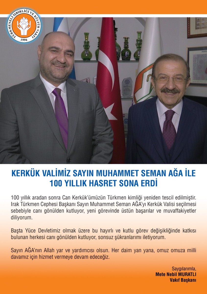 Türkmeneli Vakfı tweet media