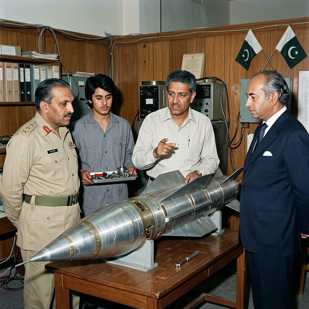 پاکستان کےایٹمی پروگرام کی بنیاد رکھنے کا عظیم فیصلہ ذولفقار علی بھٹو صاحب کا تھا اور ڈاکٹر عبد القدیر خان صاحب کی انتھک کوششوں اور محنت کی وجہ سے میرا پیارا ملک پاکستان عالم اسلام کی پہلی ایٹمی طاقت بنا الحمدللہ۔۔ 🇵🇰💪🏻
1/3