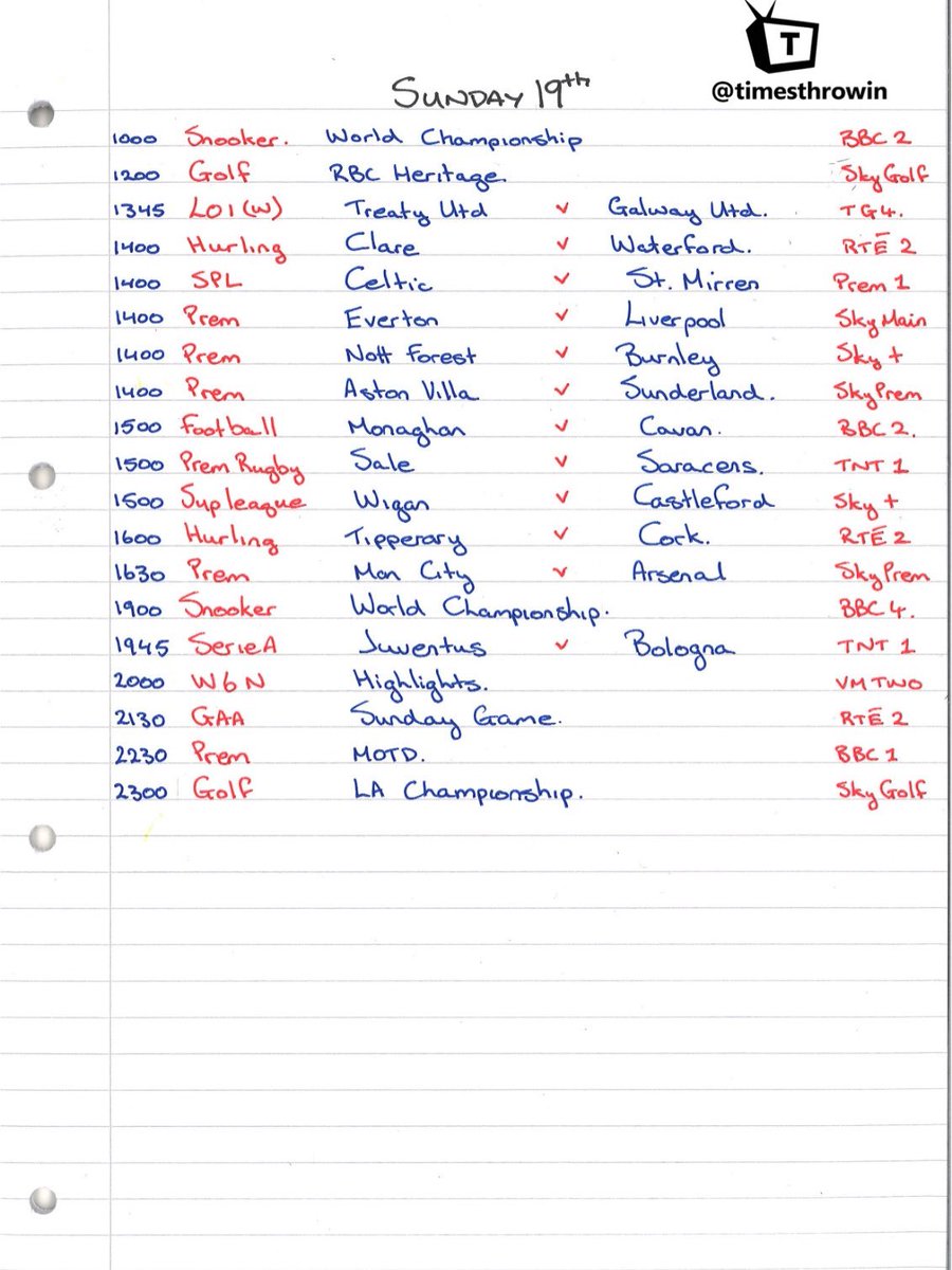 timesthrowin's tweet photo. Happy Friday folks ✍️

Stacked weekend of sport.

Fixtures are up — you know the drill.

I’ll be on the high stool if anyone wants to buy a pint 🍻
https://t.co/pRkMrPhwgM ☕ https://t.co/N3HqxRndH6