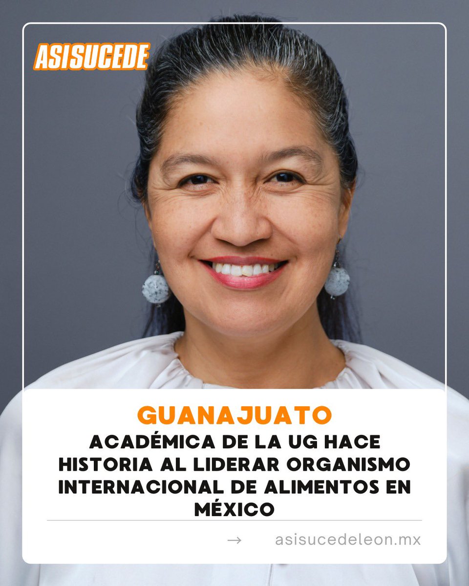 AsiSucedeLeon's tweet image. #ESTADO | ACADÉMICA DE LA #UG HACE HISTORIA AL LIDERAR ORGANISMO INTERNACIONAL DE ALIMENTOS👩‍🔬🍓

La Dra. María Elena Sosa es la primera mujer y docente de la UG en presidir el IFT México, organismo clave en ciencia de alimentos.

➡️Más Info: asisucedeleon.mx/academica-de-l…
