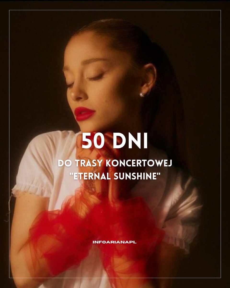 "Eternal Sunshine Tour" rozpocznie się za 50 dni! 🩷