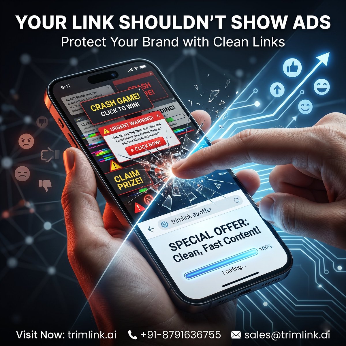 trimlink_'s tweet photo. You don’t lose users on your landing page.

You lose them before that.

Because your “free” short link shows ads.

In 2026, that’s unacceptable.

Use clean, ad-free links that build trust.

→ https://t.co/MzmwNuPruy

#Marketing #SaaS https://t.co/P033KZcqtz