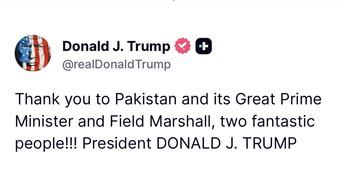 Donald J Trump Posts TruthSocial tweet media