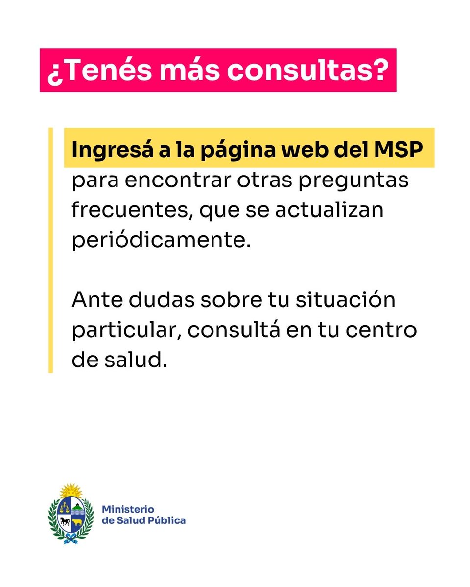 Ministerio de Salud Pública – Uruguay tweet media