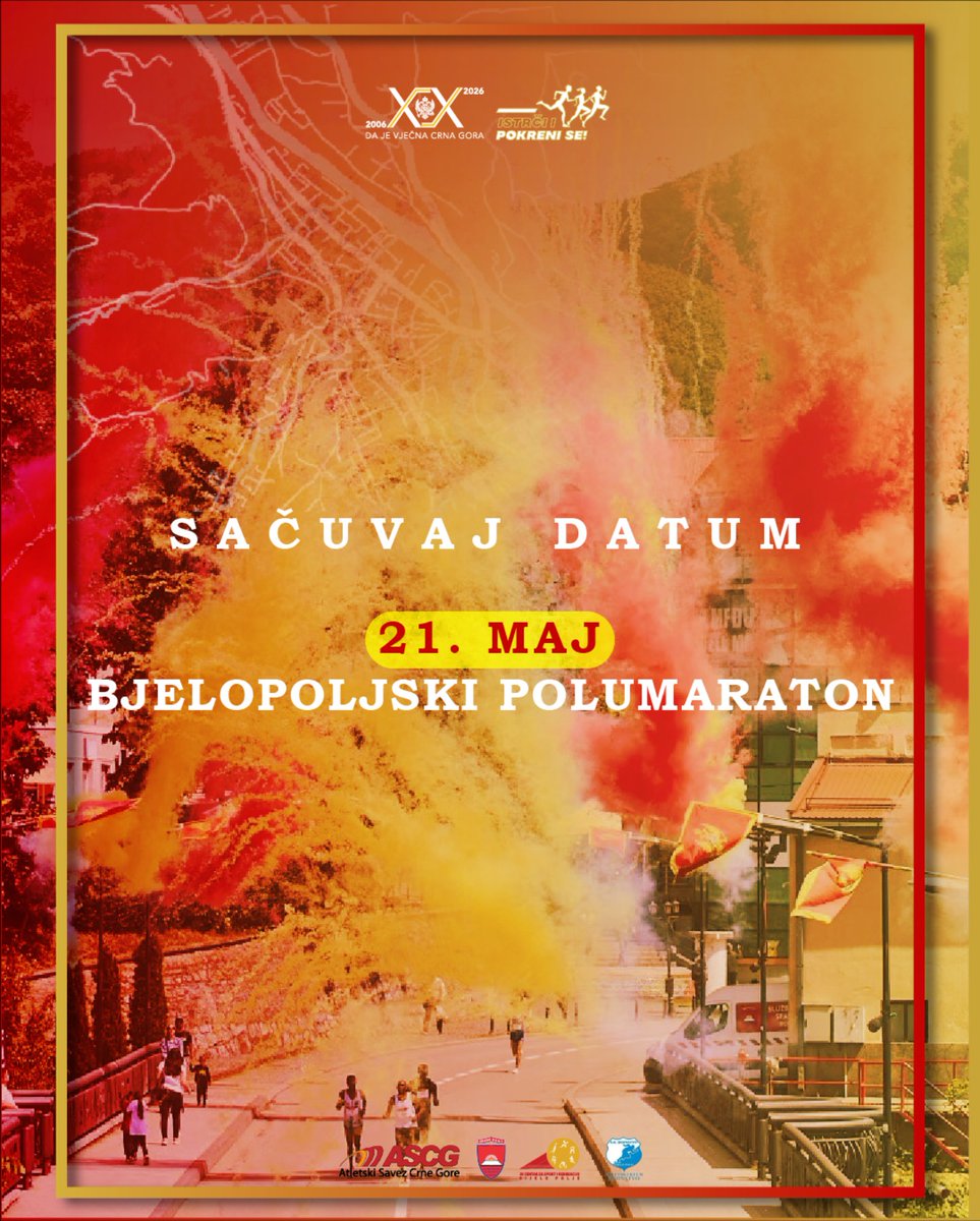 AsmirPucurica's tweet photo. Vidimo se 21. maja u Bijelom Polju na II Bjelopoljskom polumaratonu! 🙌🏻🇲🇪 https://t.co/tSsyMDhKut