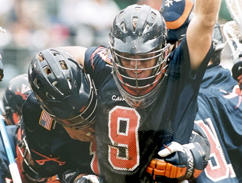 UVAFlashback's tweet photo. On This Date in UVA Sports History...
May 26, 2003: @UVAMensLAX wins their third NCAA championship with a 9-7 victory over Johns Hopkins at M&T Bank Stadium in Baltimore. A.J. Shannon scored four goals but the star of the game was Cavalier goalie Tillman Johnson who made 13 saves, including a three straight in a frantic fourth quarter that saved the victory. 
🔶🥍🔷