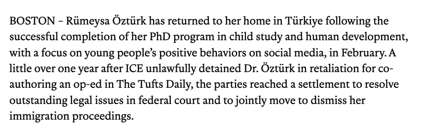 Some happy news this Friday. aclu.org/press-releases…