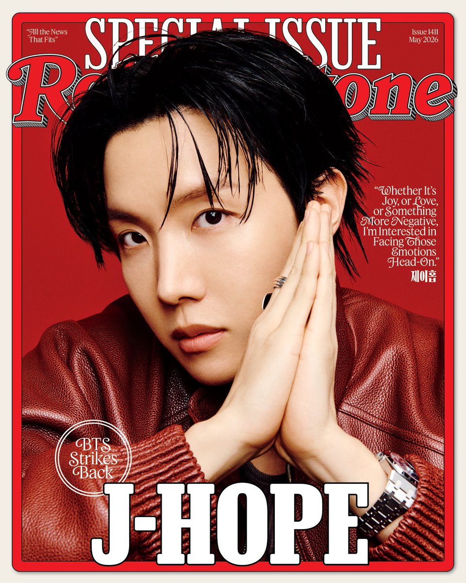 🐿️ j-hope information 🐿️

『Rolling Stone 2026年5月号』メンバー別表紙のj-hopeバージョンが届いています❤️‍🔥

〝j-hopeが『ローリング・ストーン』誌のインタビューに応じ、その名にふさわしい生き方、『Arirang』の制作、恋愛をテーマにした楽曲についてなど、さまざまな話題を語った”

Cover