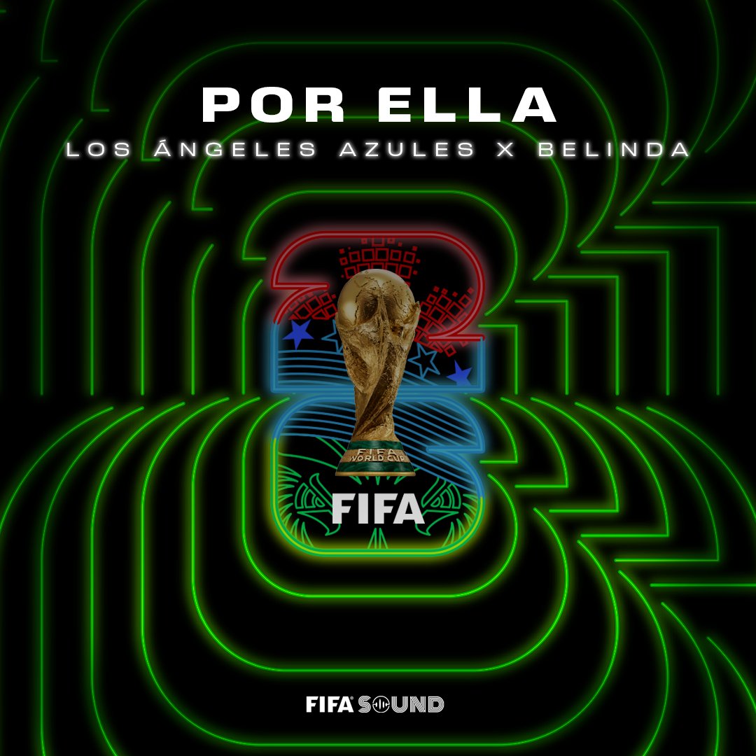 FIFAWorldCup's tweet photo. Por Ella 🇲🇽💃🎺⭐️🏆 

Stream the latest #FIFAWorldCup single by @angelesazulesmx ft. @belindapop.