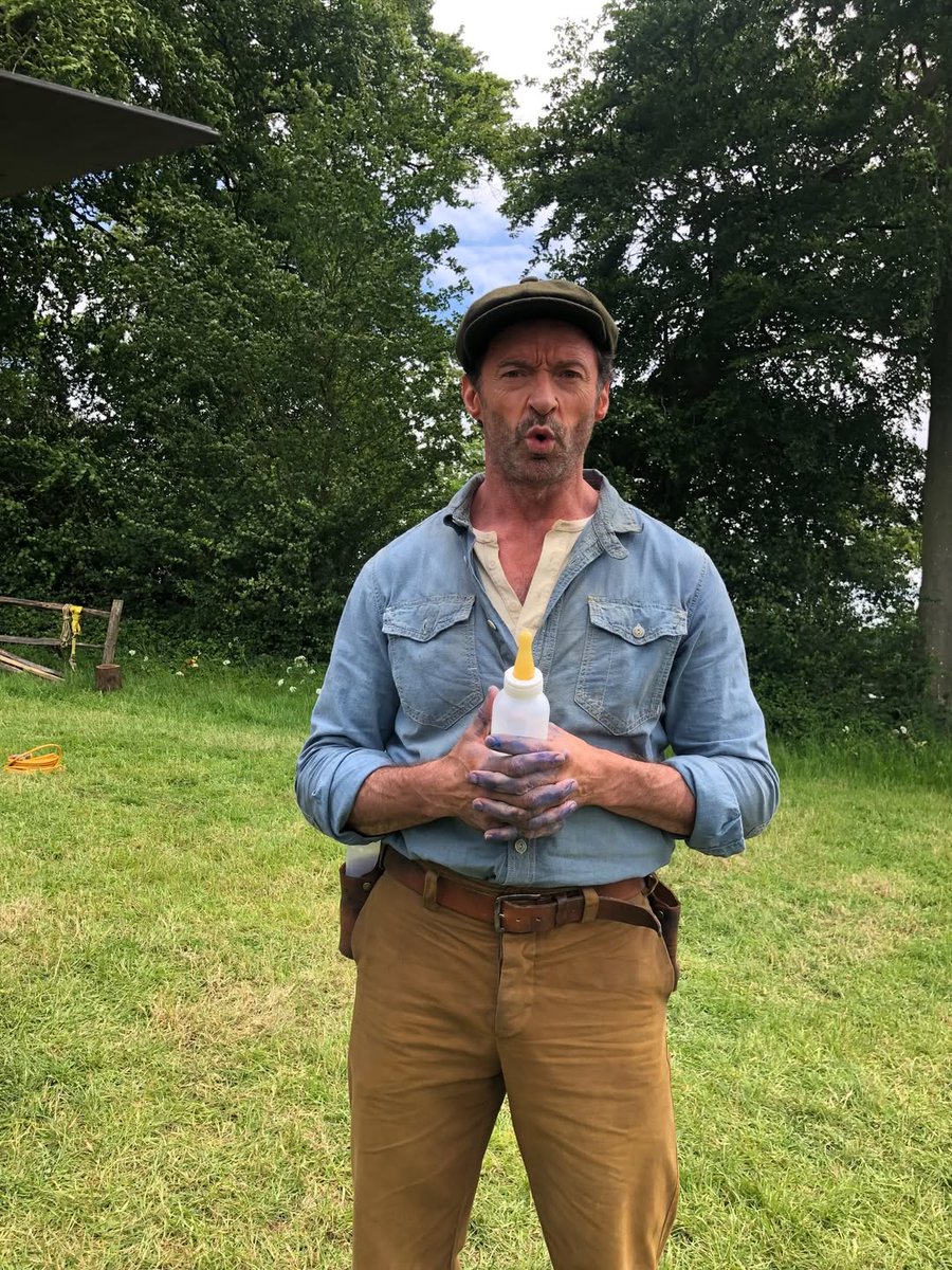 SonyPicturesUK's tweet photo. #TheSheepDetectives starring Hugh Jackman, Bambi &amp; Ben 🐑 
See it first bank holiday weekend May 2 - 4. In cinemas May 8. #SundaysFromSet https://t.co/em03cmaIRj