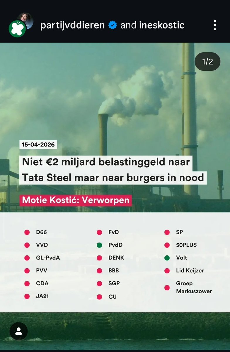 Ines Kostić #stemPvdD🌍 tweet media