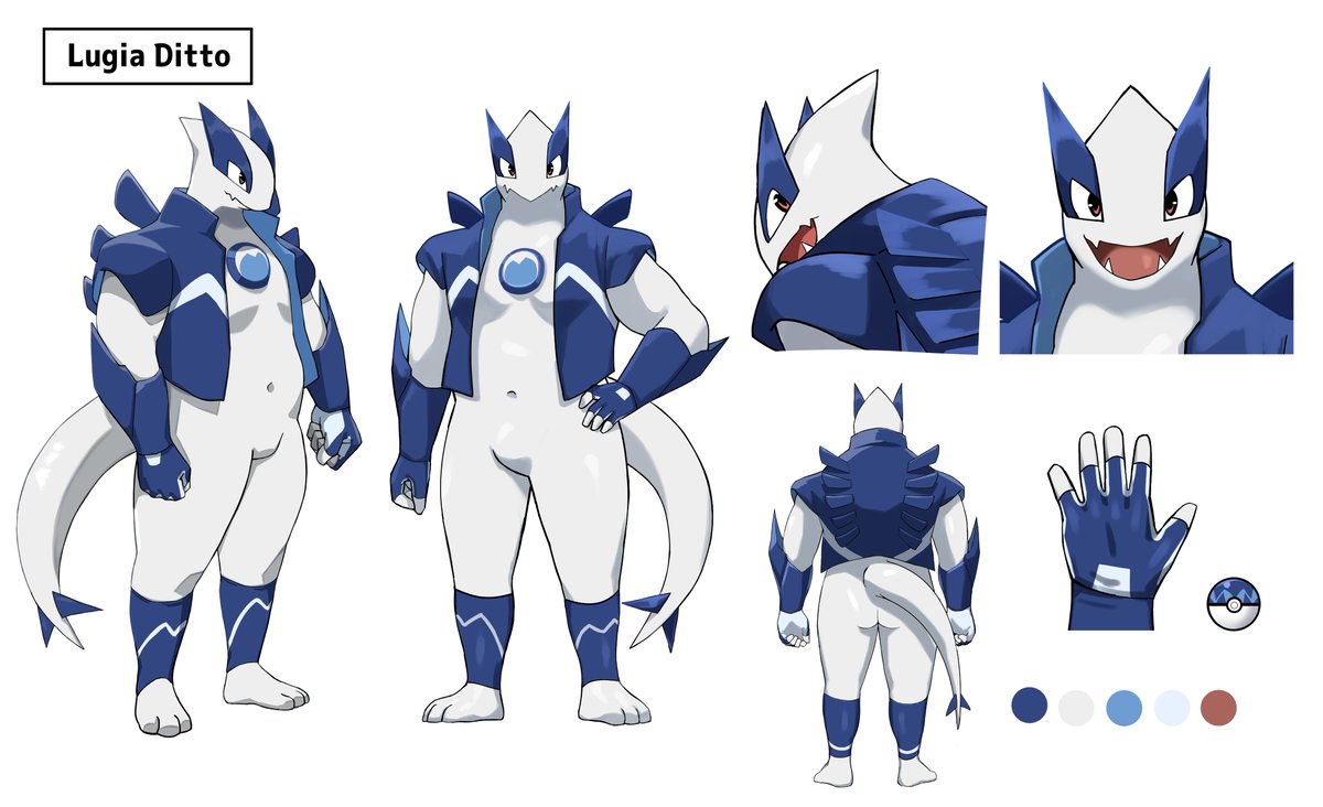 ThisIsRaigar's tweet photo. I finally have my first Poke-navi form! This was inspired by the original work of @Li_Zao_San.

​His name is Maximus, my personal hero character, who has transformed into Lugia!

​Art created by @kanaty_12. https://t.co/Gwi0oIxCIf