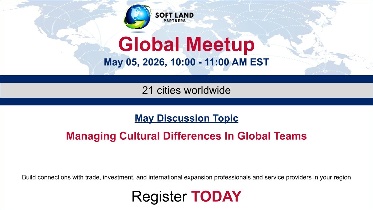 Registration is now open for the next #Global Meetup luma.com/9dfwu7qu #internationaltrade #globaltrade