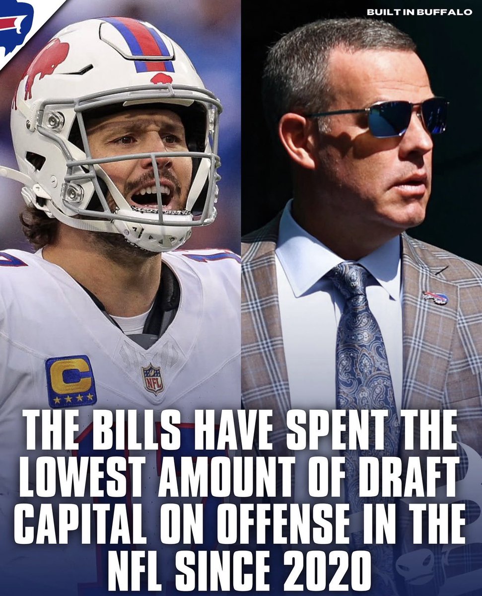 BuiltInBuffalo_'s tweet image. The #Bills haven’t used many picks on offense… 😬

Do you think that changes this year? 

#BuiltInBuffalo | #GoBills | #BillsMafia
